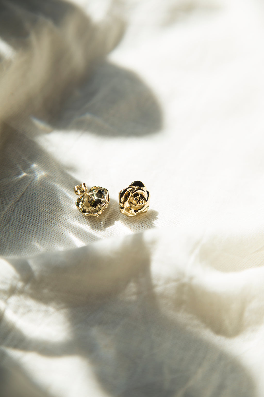 - Stainless Steel, 18K Gold Plated&nbsp;

- Hypoallergenic &amp; Tarnish Resistant

Rosa Studs feature a stylish, textured rose design that adds a touch of elegance to any outfit. Crafted from high-quality stainless steel, they offer a waterproof finish, making them pa worry free everyday wear, without compromising on style.

The delicate rose pattern provides a timeless, feminine touch, while the durable materials ensure they remain a staple in your jewelry collection for years to come.&nbsp;