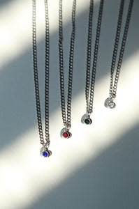 Hidden Initial Necklace (silver)