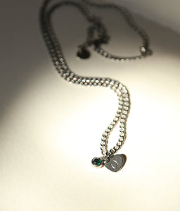 Hidden Initial Necklace (silver)