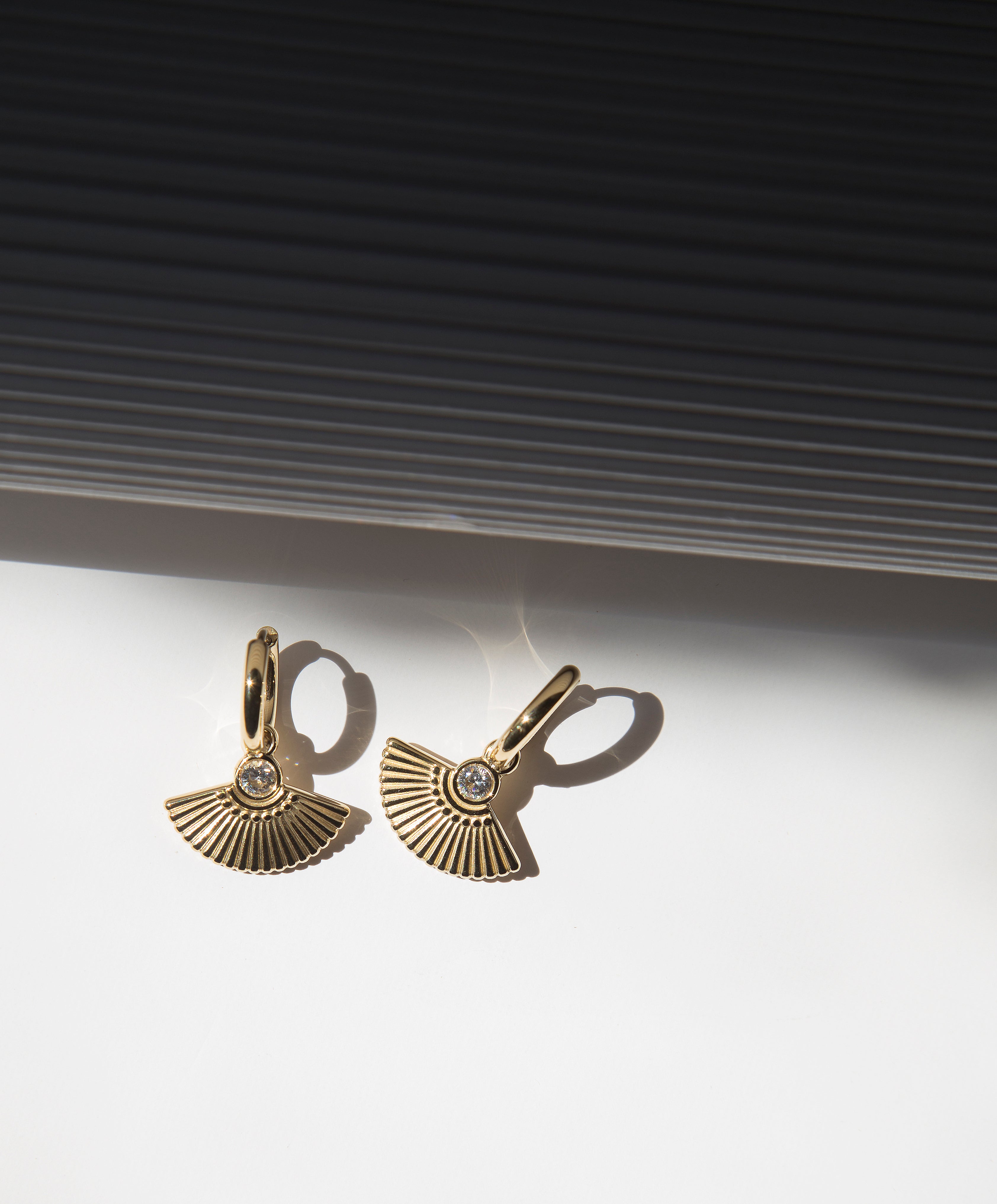 Cleopatra Earrings (Silver Stone)