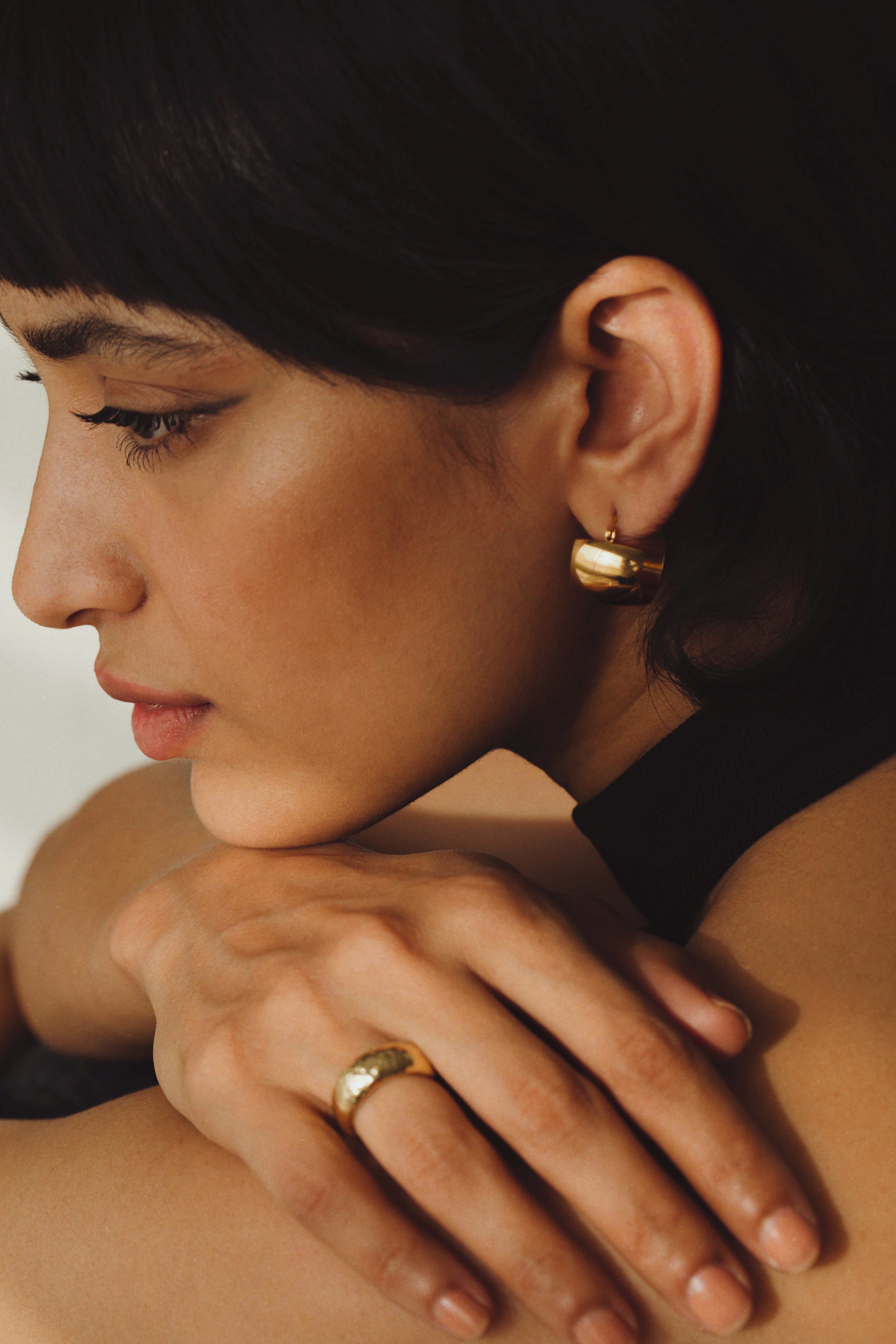 Argola Textured Ring